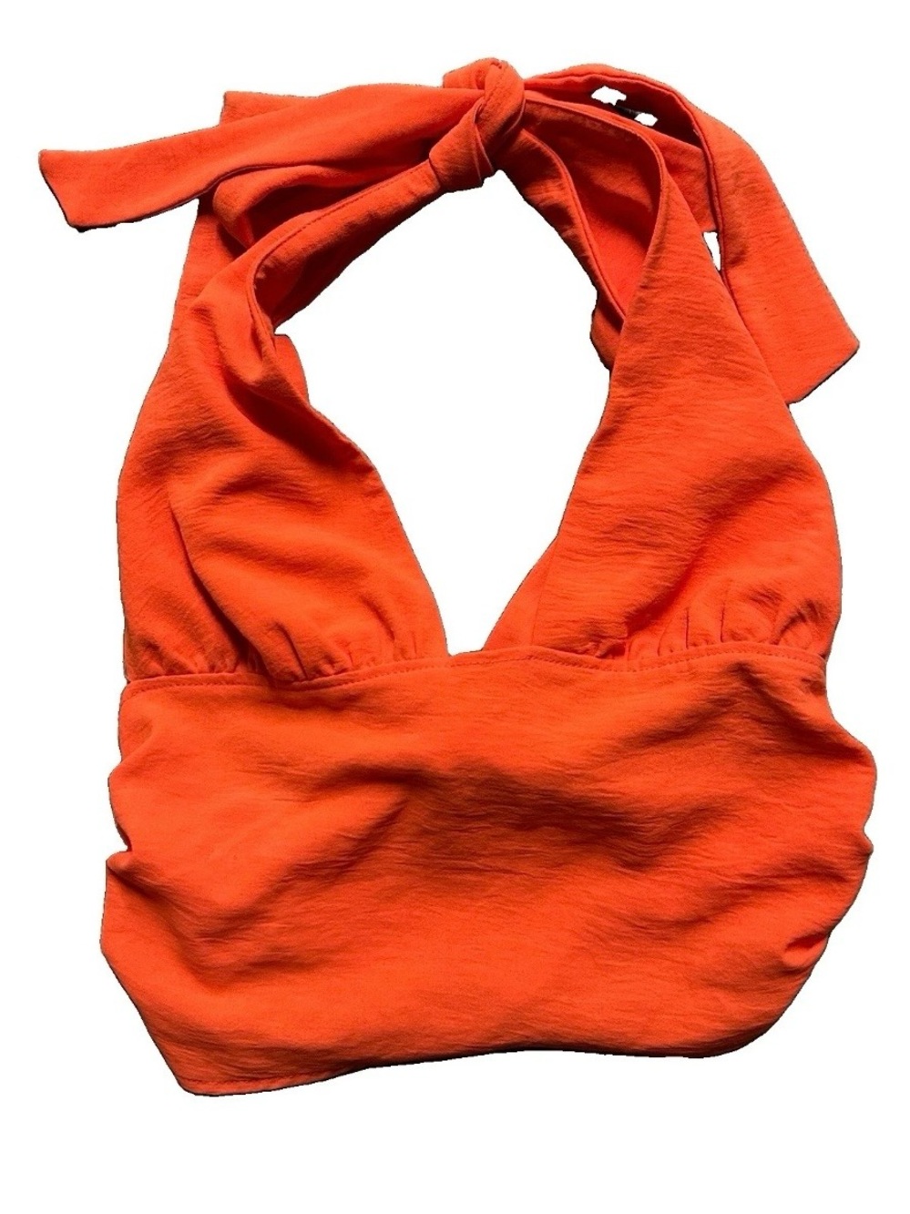 Women’s Zara Orange Halter Top Size Small